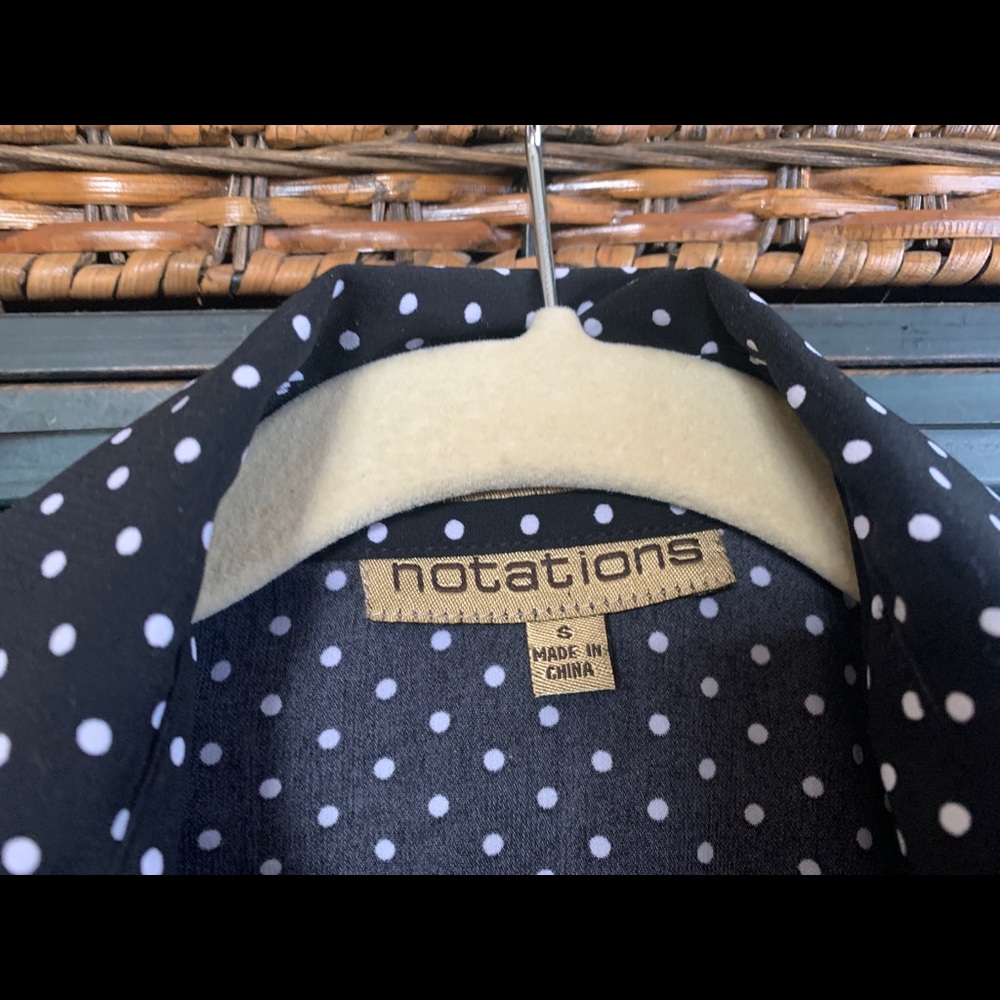 Polka Dot 1 Piece Top with Jacket - Picture 2 of 8